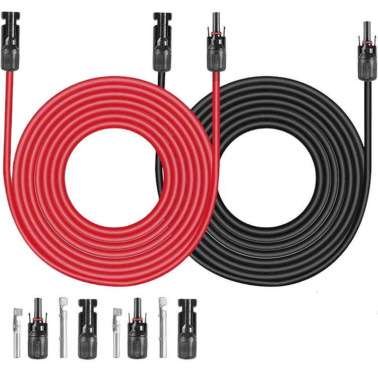 Saules enerģijas pagarinājuma kabelis 30 Ft 10 AWG 6 mm2 saules enerģijas kabeļa vads